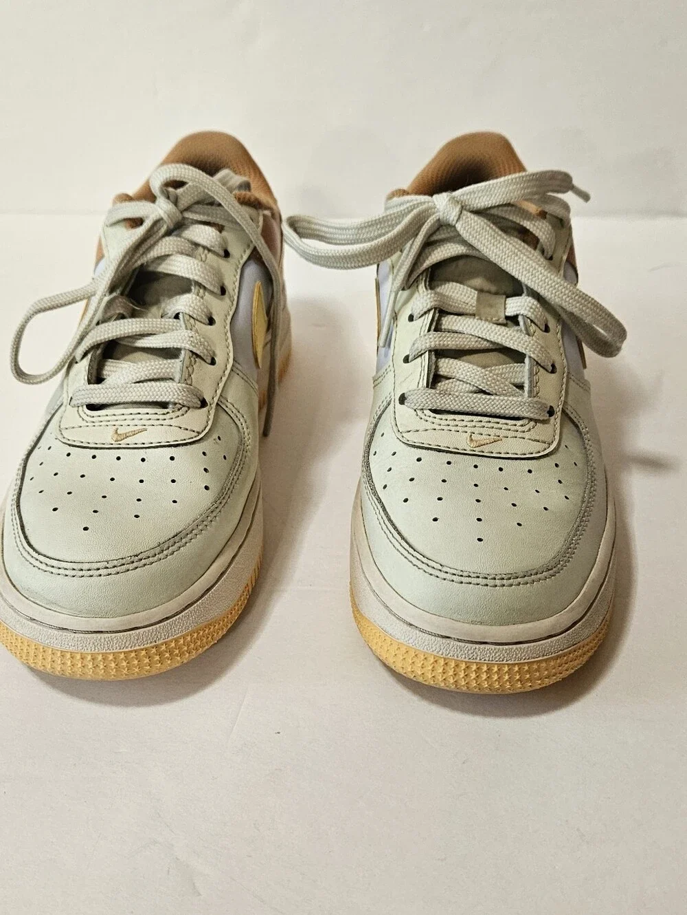 Nike Air Force 1 Low 'Sea Glass Amber Brown Kids Size 4